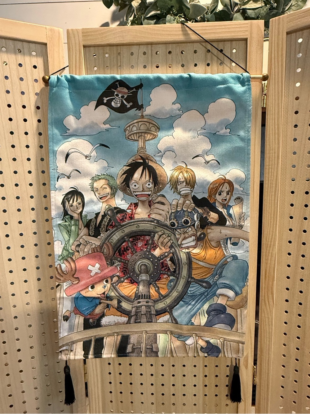 Onepiece Crew Tapestry Wall Banner - Blue, Red, Brown